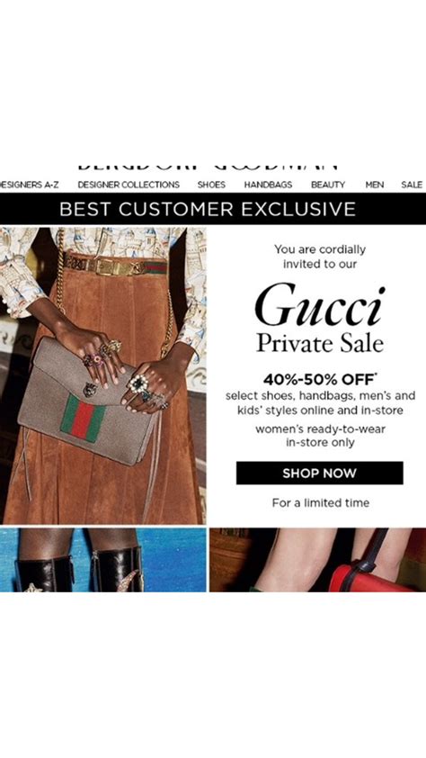 gucci private sample sale